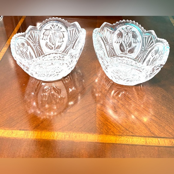 A Pair of Vintage Crystal Vases - Picture 9 of 12